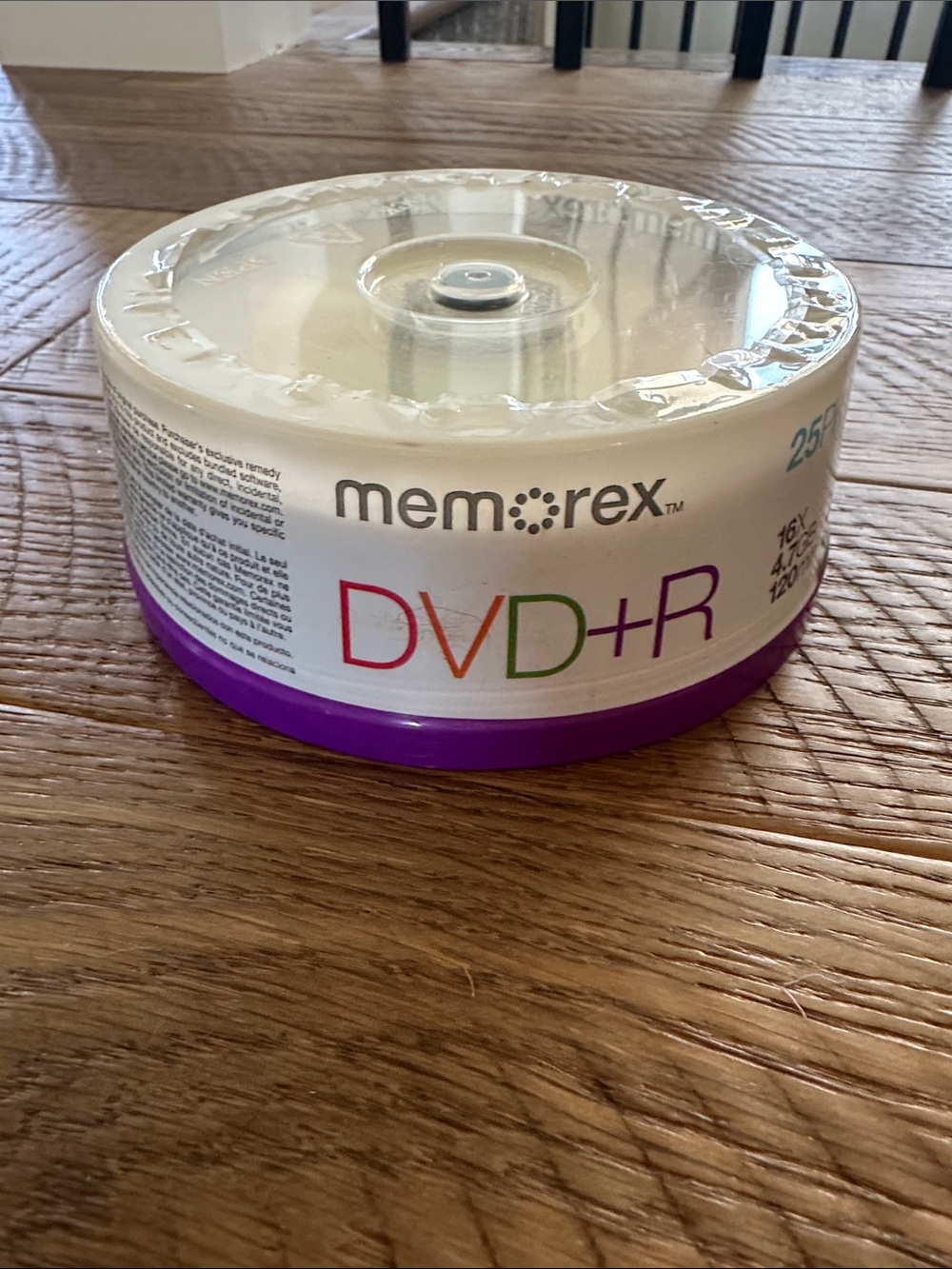 NWT! Memorex DVD+R 25-Pack Spindle!